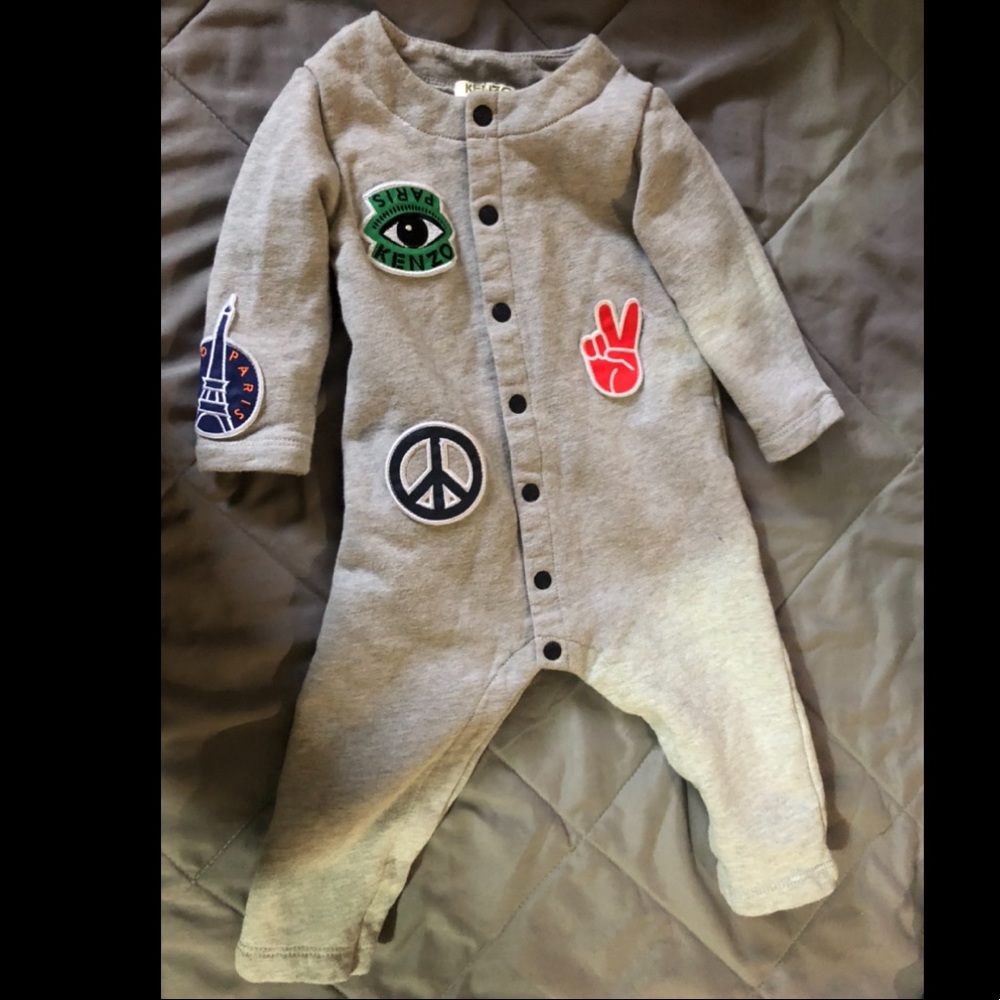 Infant Kenzo patch one piece suit 12 mo